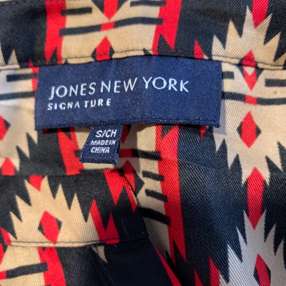JONES NY - Lose fitting button up tribal print - Picture 5 of 6